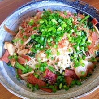 冷蔵庫掃除に！！素麺チャンプル